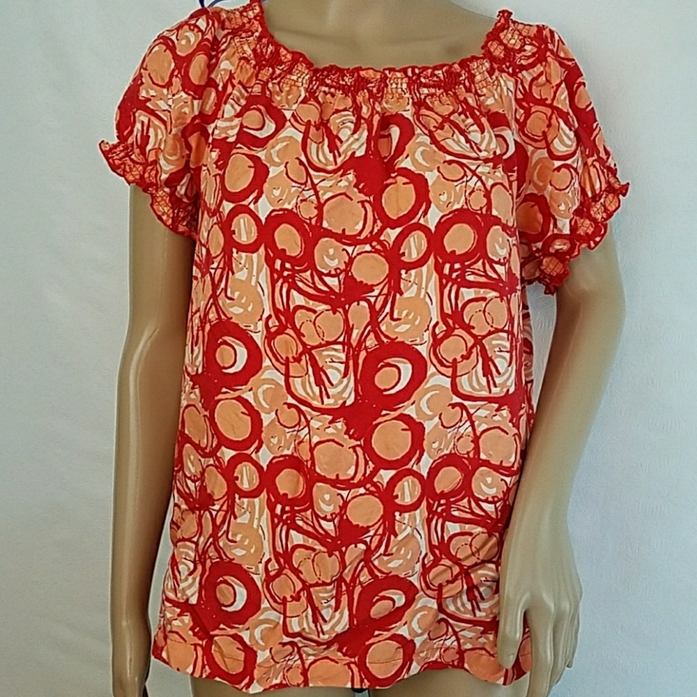 Peter Nygard silk popover blouse.             0337